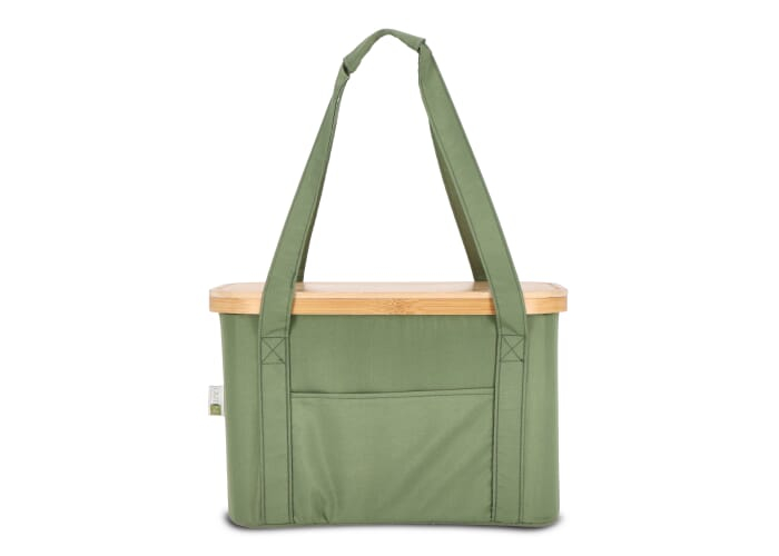 Panier pliable personnalisable et sac isotherme amovible Sogne Vert olive